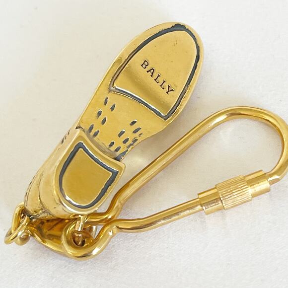 BALLY Vintage Key Gold Chain Mens Shoe Unisex - Picture 6 of 10